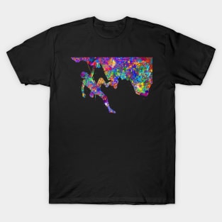 Climber watercolor art T-Shirt